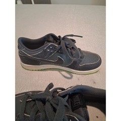 Nike Dunk Low SE Halloween Cauldron Iron Grey DQ6216-001 Kids PS Size 3Y Used