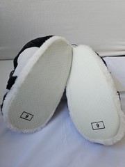 Wonder Nation Boys‘ Sneaker-Style Slippers – Plush Black & White – NWT – Various