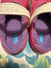 Crocs Unisex Kid’s Classic Clogs Lined Purple Taffy Pink Outer – US Kid’s J6
