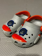 Crocs Kids Fun Lab Lights Rocket Ship Clogs Size C4