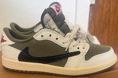 Air Jordan 1 OG x Travis Scott Low Olive DZ5909-106 Size 3 (PS)