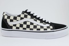 VANS OLD SKOOL PRIMARY CHECKERBOARD BLACK/OFF WHITE CHECK KIDS BOYS YOUTH SIZES