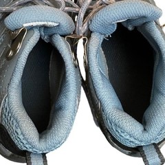 Merrell Moab kids’ waterproof mid blue and grey lace up hiking boots size 11.5 M