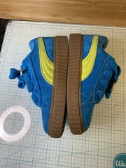 Kid Size 10C Puma X Fenty Creeper Pharynx Sneaker Shoes Speed Blue Lime Used