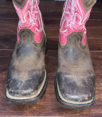 Durango Boot Dwbt093 Lil‘ Let Love Fly Boot Pink Tan Brown Youth Girl Sz 12 M