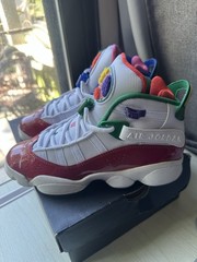Jordan 6 Rings (GS) Sneakers White/Red US 4.5Y EUR 36.5 CW7004-100