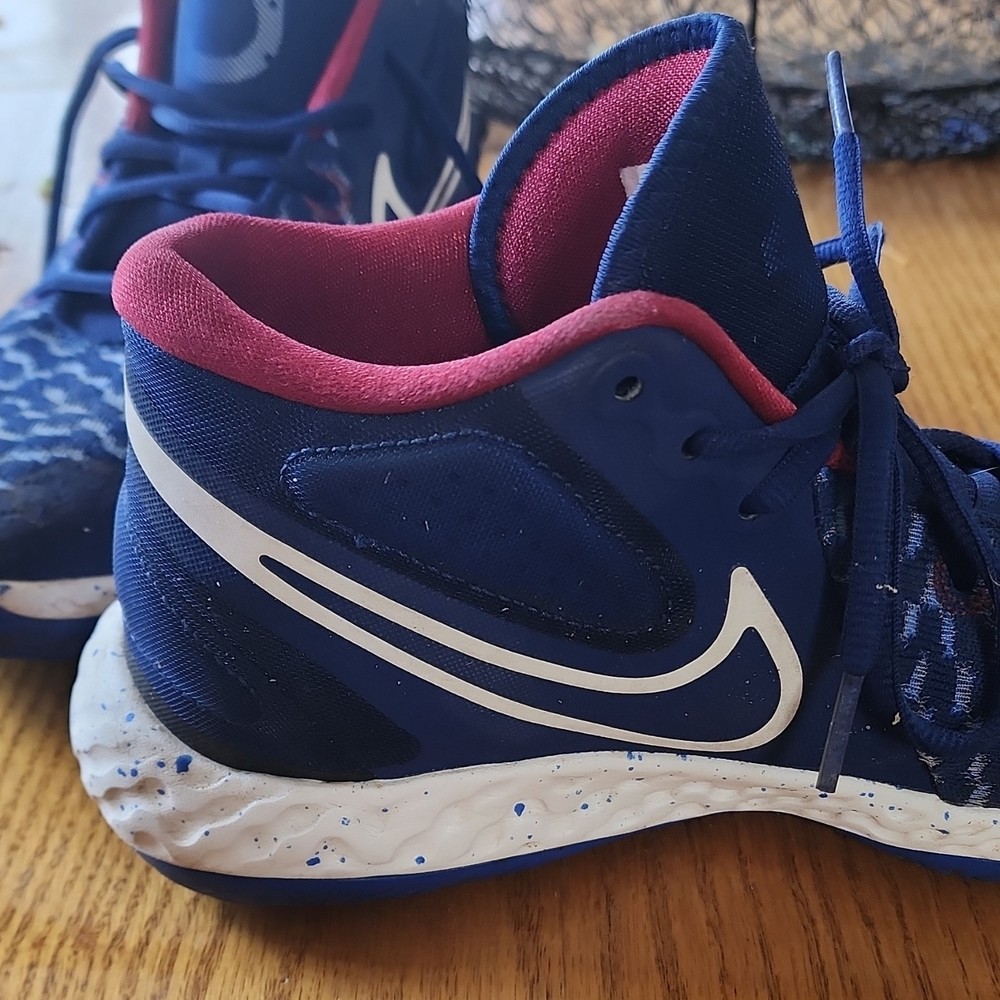 Nike KD Unisex Kids Sneaker US 7Y Blue/Red/White Basketball CT1425-402