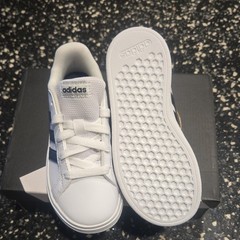 adidas Grand Court 2.0 K Unisex Kids Athletic Sneaker White/Black US 11K GW6511