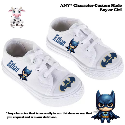 Batman (Inspired) Toddler Canvas Shoes Sneakers – CUSTOM/Personalized