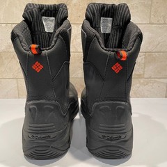 Columbia Rope Tow Kruser 2 Waterproof Snow Boots Black Orange BY5957-010 Size 7Y