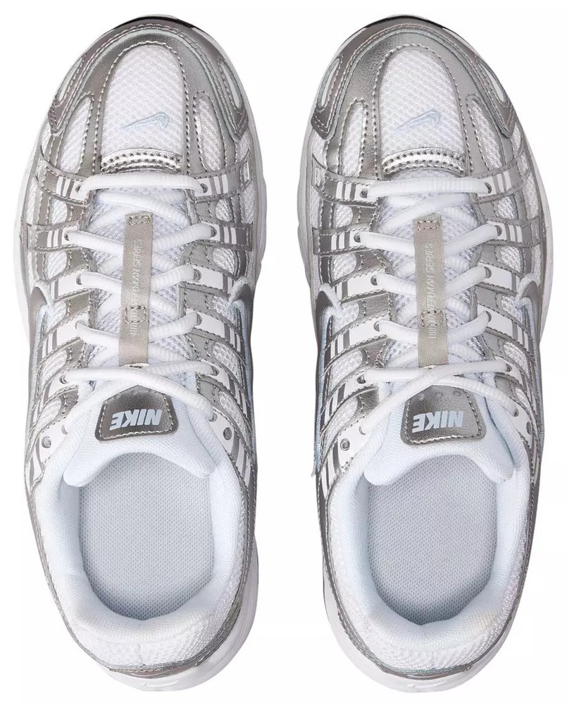 Nike P-6000 Grade School White Metallic Silver HV5064-101 Available Now