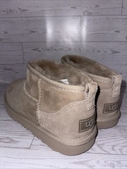 NIB UGG Kids Classic Ultra Mini Boots ~ Dune ~ 1130750K- Tan ~ Authentic Sz 5