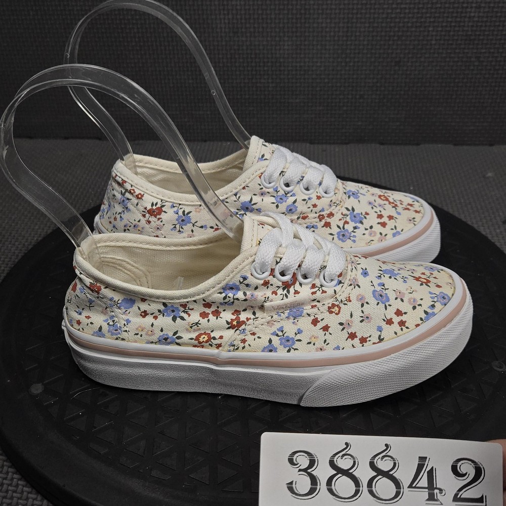 Vans Shoes Kids Size 12 Multicolor Floral Canvas Low Top Casual Skate Sneakers