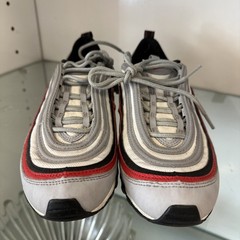 Nike Air Max 97 ‚Wolf Grey Red‘ Wolf Grey/Unv Red/Black 921522 020 6.5Y