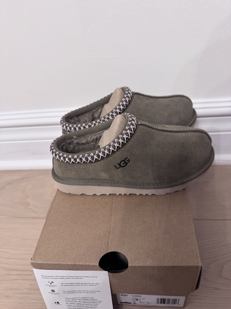 Kids UGG Tasman II Slipper – Alpine Suede, Size 2 [1019066K]