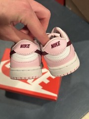 Size 4C – Nike Dunk Low TD Pink Foam Red White Valentine’s Day CW1589-601