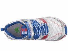 Tsukihoshi Sneakers White/Blue Lightweight SOFT Non-Tie Sneakers Youth SZ 5 1/2