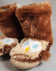 Owl Slippers Hatley Slouch Youth Medium M 8 – 10 Children Kids Plush BOLO OLO