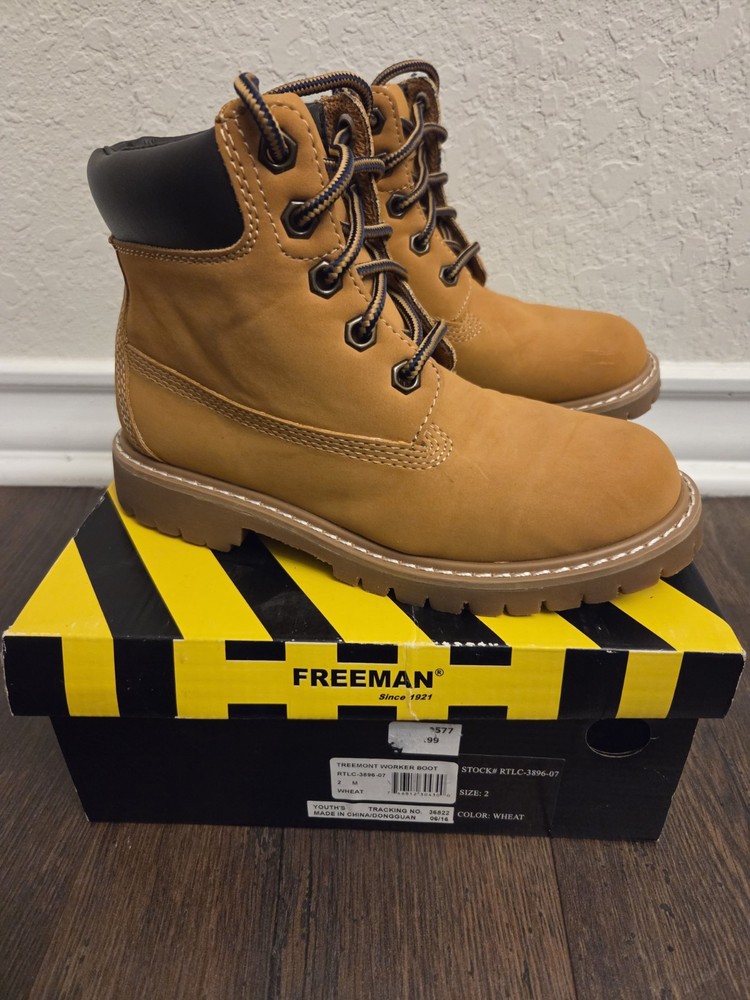 Timberland Boots Youth Size 2 Unisex Kids Work Boots New With Box