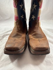 Durango DBT0160 Kids Size 6.5M Patriotic Western Square Toe Mid Calf Boots