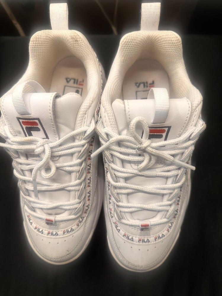 FILA UNISEX Kid’s Disruptor II Repeat White Fila Navy Red 3FM01003-125 SNEAKER