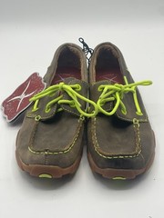 Twisted X Youth Driving Mocs Bomber/Neon Yellow Unisex #YDM0005 Size 3M