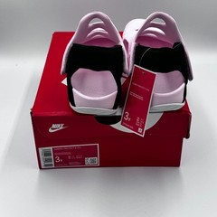Nike unisex-child Sunray Protect 3 sandal, Pink Foam/White-black 3 Little Kid