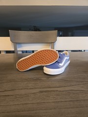 Vans Old Skool Chambray Kids Size 2 Blue