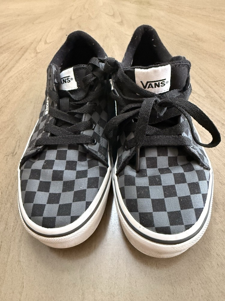 Vans Seldan Checkerboard Black/Pewter Shoes Youth Size 3
