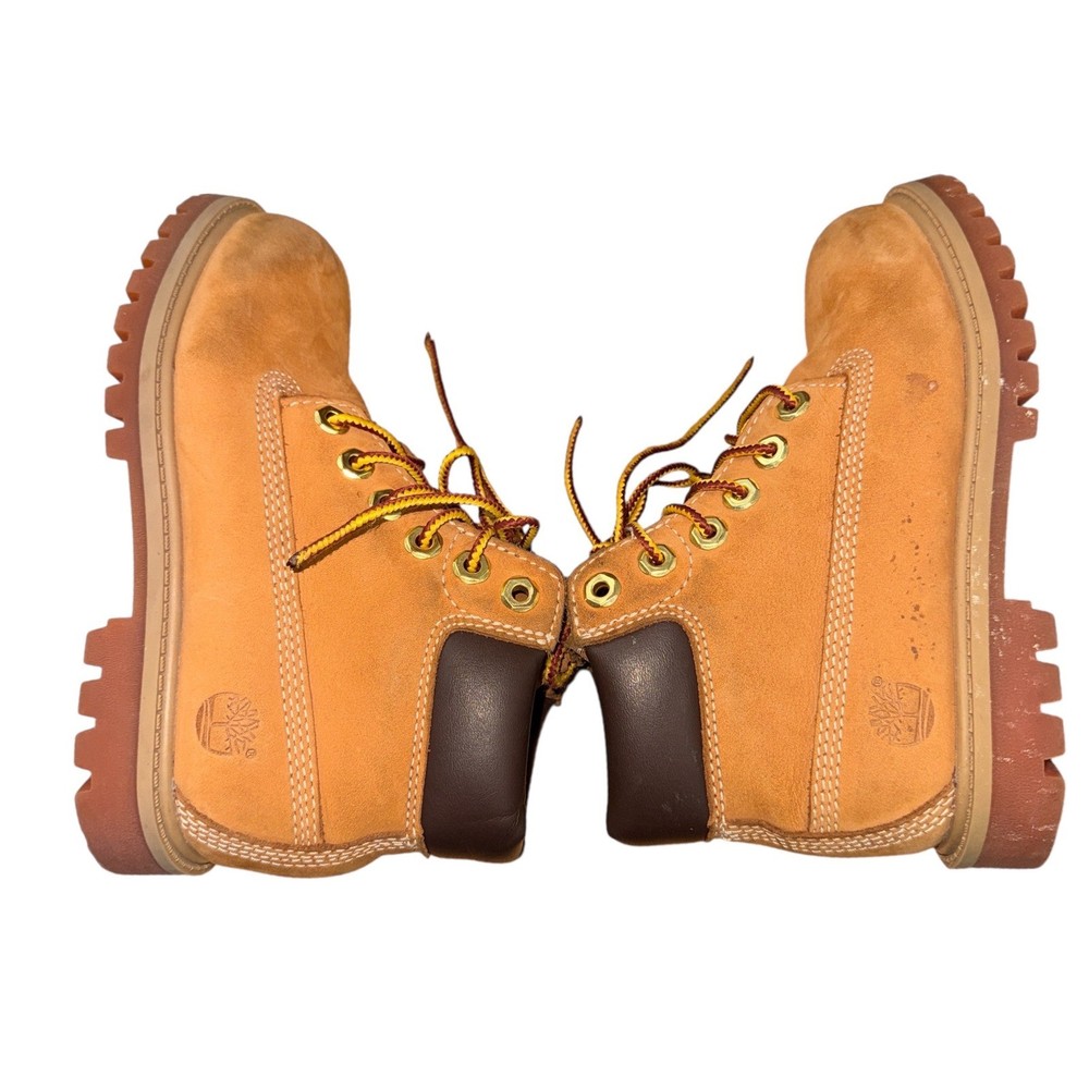 Timberland 6-Inch Premium Boots Little Kid 11 Pre-Owned Wheat Waterproof Leather