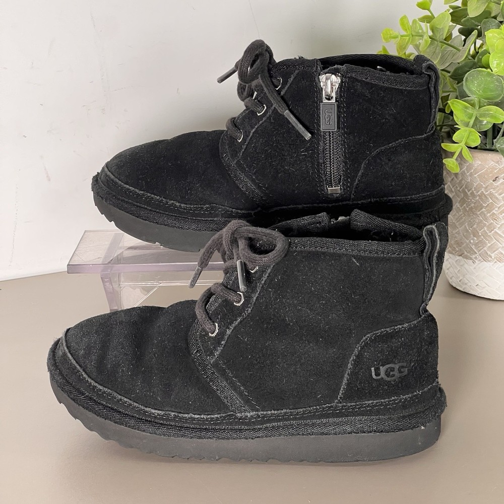 Ugg Nuemel II black Boots Kids Toddlers Size 12