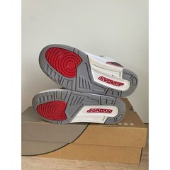 Nike Air Jordan 3 Retro Fire/Red Cement Kids Sneakers DM0966-160- SZ 2.5 Y