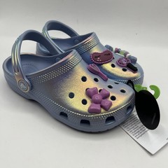 Crocs Sleepover Party Classic Clogs Kids Glow In The Dark Purple Sz US C13