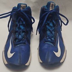 Nike Air Max Stutter Step 2 Blue/White Mid Top Sneakers Youth US 4Y