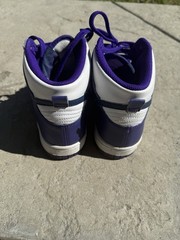 Nike Dunk High Purple/White Leather High Top Sneaker Kids 5.5Y DH9751-100