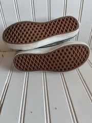 Vans Kids Sk8-Mid Rissue V Shark Checkerboard Shoes Size 1.5 Black Red Blue