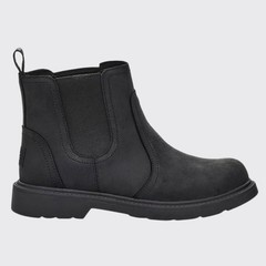 UGG Bolden Weather Boots Big Kid 6 Unisex Black Chelsea Ankle Waterproof Slip-On