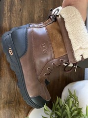 UGG Butte II Winter Brown Leather Boot Size 4 *EUC*