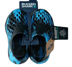 Rugged Shark Size 4 BIG BOY Slip on Water Sneakers Black/Blue NWT