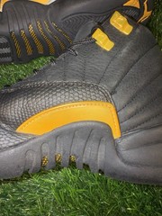 Size 5 (GS) – Jordan 12 Retro Mid Black Taxi