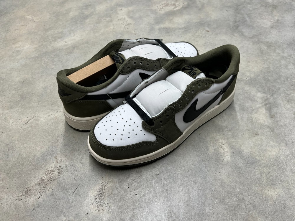 Nike Air Jordan 1 Retro Low OG Kid’s GS Medium Olive Black HQ6999 200 – New