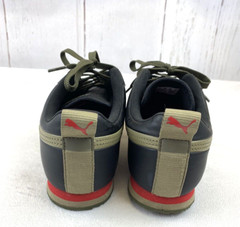 Puma Roma Tipoff Youth 7C Black, Green, Red Sneakers Casual Shoes 383571-01 MINT