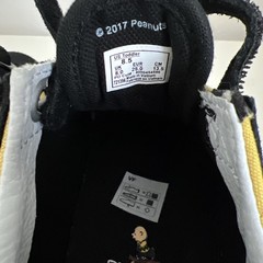 Vans Old Skool Charlie Brown Peanuts Toddler Yellow Black RARE-8.5 Toddler