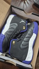 Jordan Jumpman Pro (PS) Kids Sneaker 10.5C Black/White/Purple Leather DQ8434-004