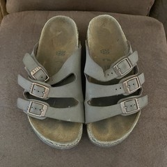 Birkenstock Sandals Kids Youth 30 US 12-12.5 Brown Leather Cork Slip On