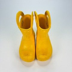 Crocs Handle It Yellow Comfort Pull On Waterproof Rain Boot 12803 Kids Size 8