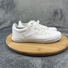 Vans Shoes Youth Size 4.5 White Low Top Skate Casual Sneakers Synthetic