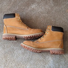 Timberland Boots Wheat/Tan 7M Primaloft Junior 6″ 12909 Waterproof 200 grams NUC