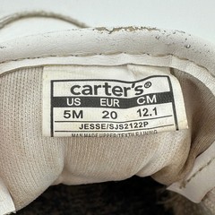 Carter’s Simple Joys Jesse White Navy Sneakers Baby Boy First Walker Size 5M