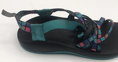 Chaco Kids ZX1 Ecotread Teal Multicolor Performance Sandals Size 6 J180264 Gift
